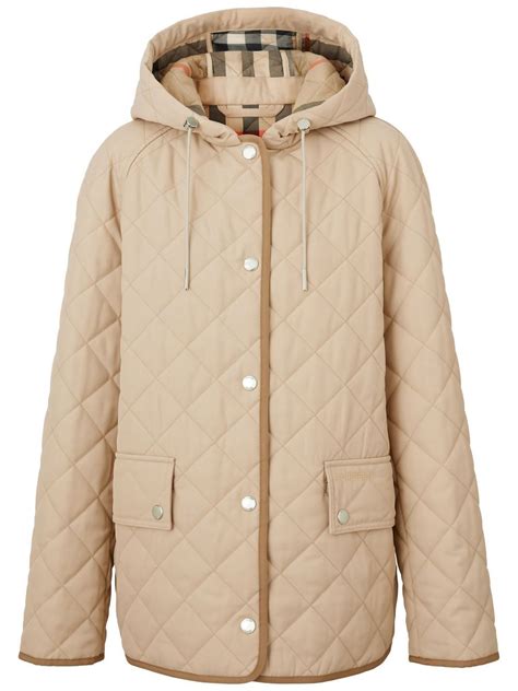 women burberry jacket with hood|burberry jacket men's quilted.